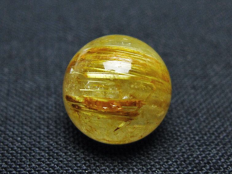 ゴールドタイチンルチル入り 水晶 丸玉 10mm [t355-1645] 2枚目