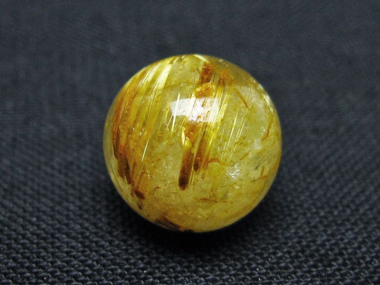 ゴールドタイチンルチル入り 水晶 丸玉 10mm [t355-1645] 3枚目