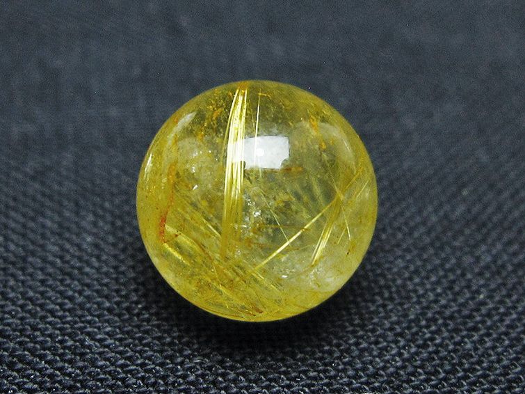 ゴールドタイチンルチル入り 水晶 丸玉 10mm [t355-1649] 3枚目
