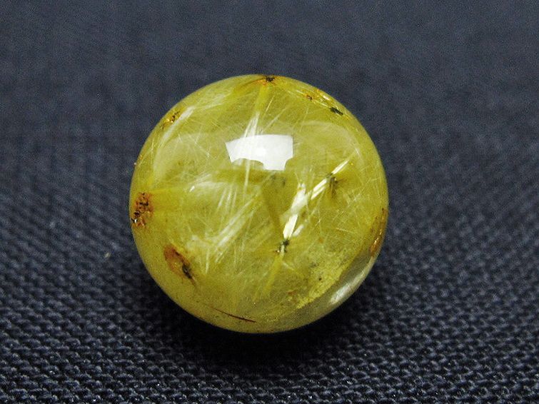 ゴールドタイチンルチル入り 水晶 丸玉 10mm [t355-1650] 1枚目