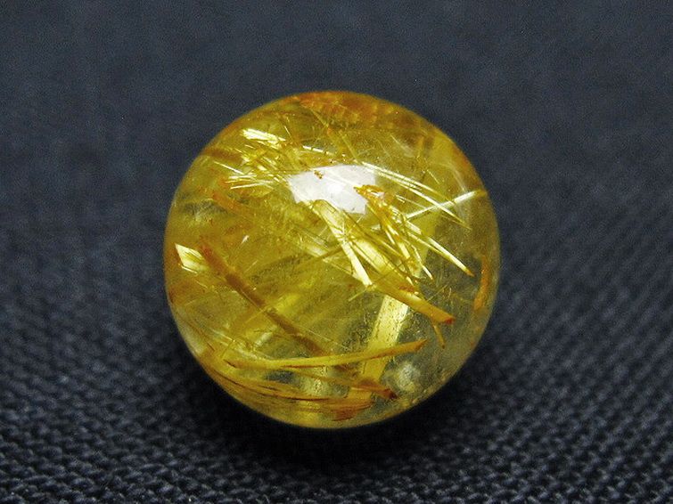 ゴールドタイチンルチル入り 水晶 丸玉 10mm [t355-1670] 3枚目