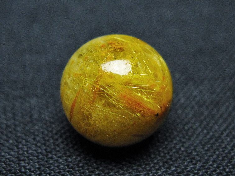 ゴールドタイチンルチル入り 水晶 丸玉 10mm [t355-1672] 2枚目