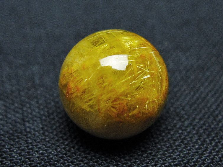 ゴールドタイチンルチル入り 水晶 丸玉 10mm [t355-1672] 3枚目
