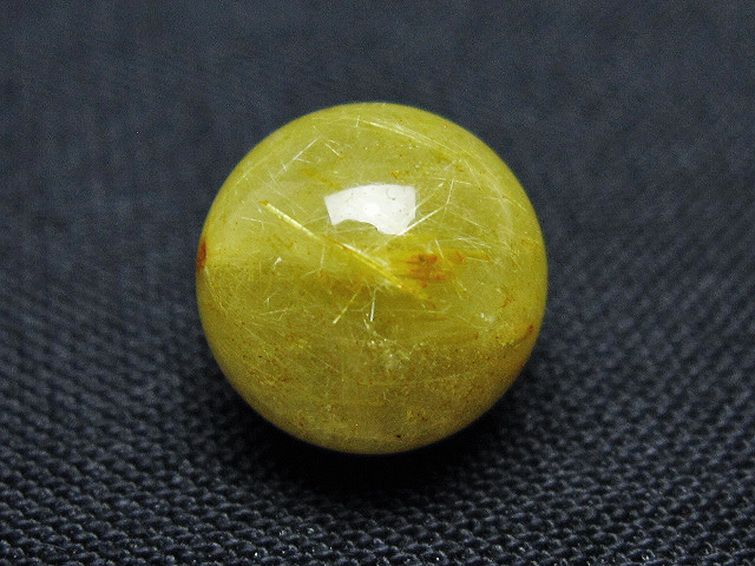 ゴールドタイチンルチル入り 水晶 丸玉 10mm [t355-1673] 1枚目