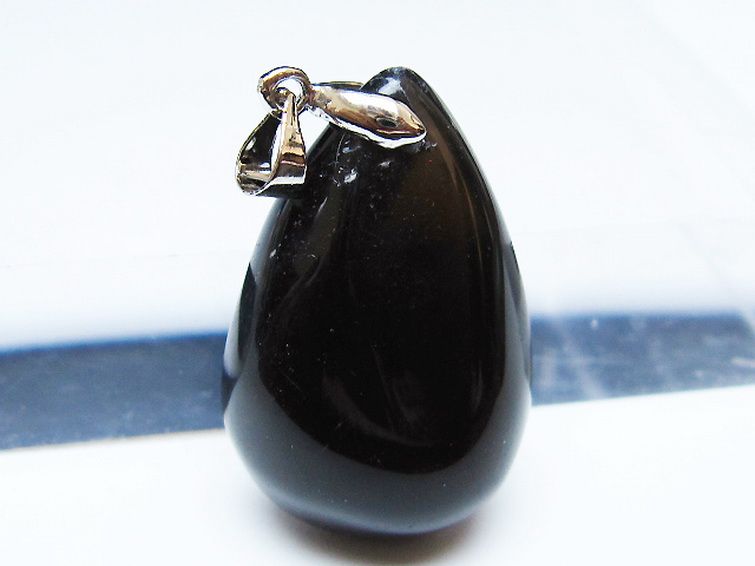モリオン 純天然 黒水晶 ペンダント [t359-1912] 2枚目