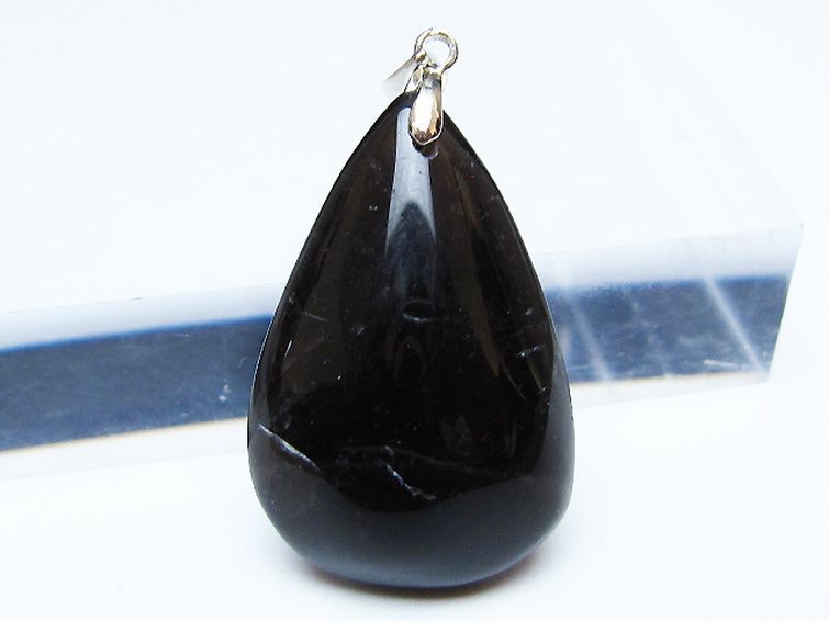 モリオン 純天然 黒水晶 ペンダント [T359-1913] 2枚目