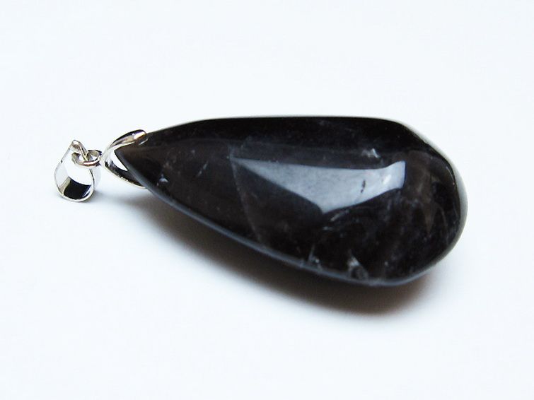 モリオン 純天然 黒水晶 ペンダント [T359-1913] 3枚目