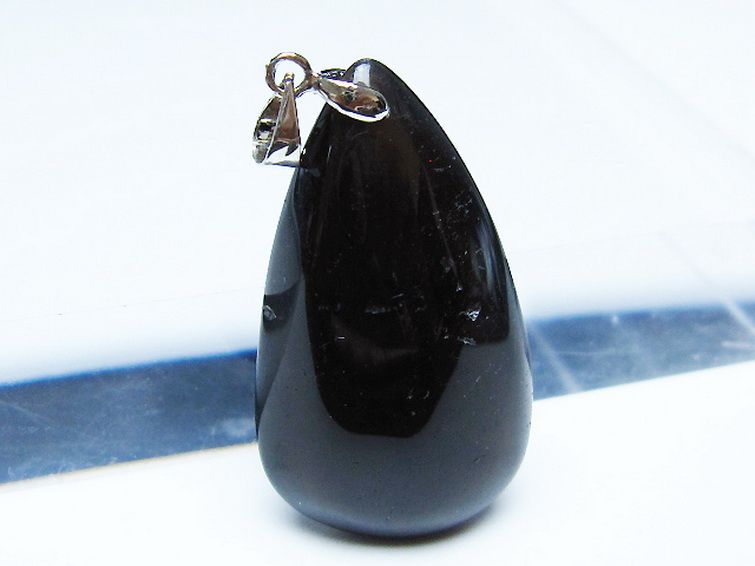 モリオン 純天然 黒水晶 ペンダント [t359-1919] 2枚目