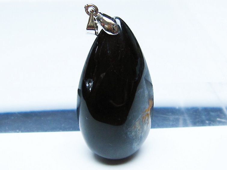 モリオン 純天然 黒水晶 ペンダント [T359-1928] 2枚目