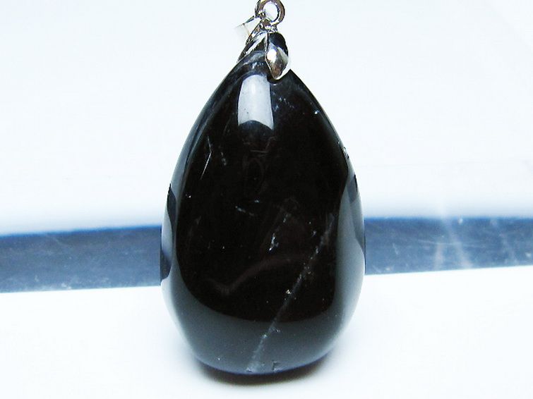 モリオン 純天然 黒水晶 ペンダント [t359-1931] 2枚目