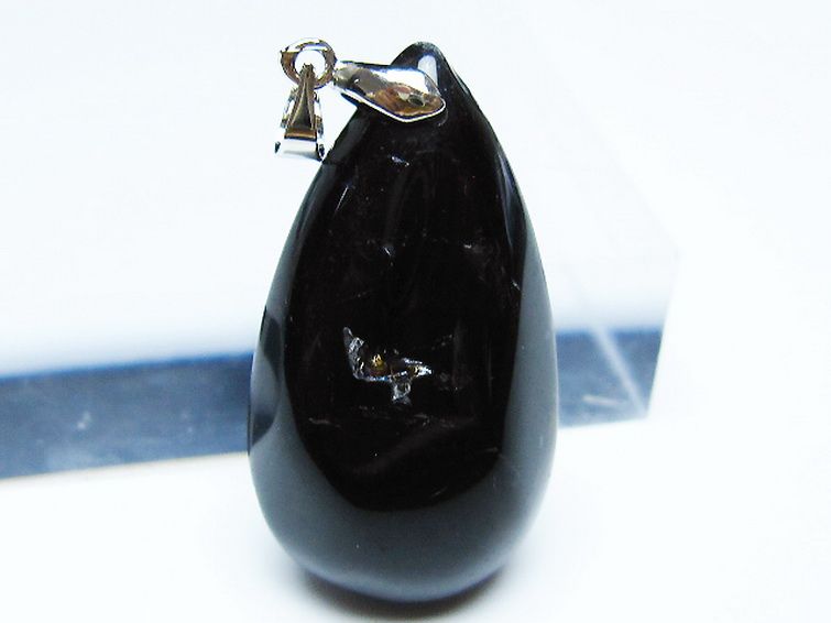 モリオン 純天然 黒水晶 ペンダント [t359-1936] 2枚目