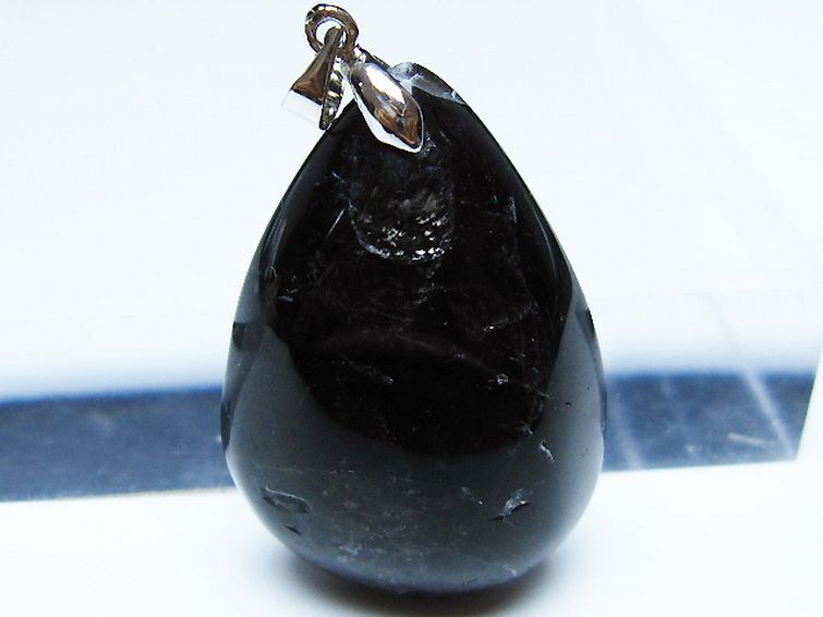 モリオン 純天然 黒水晶 ペンダント [t359-1962] 2枚目