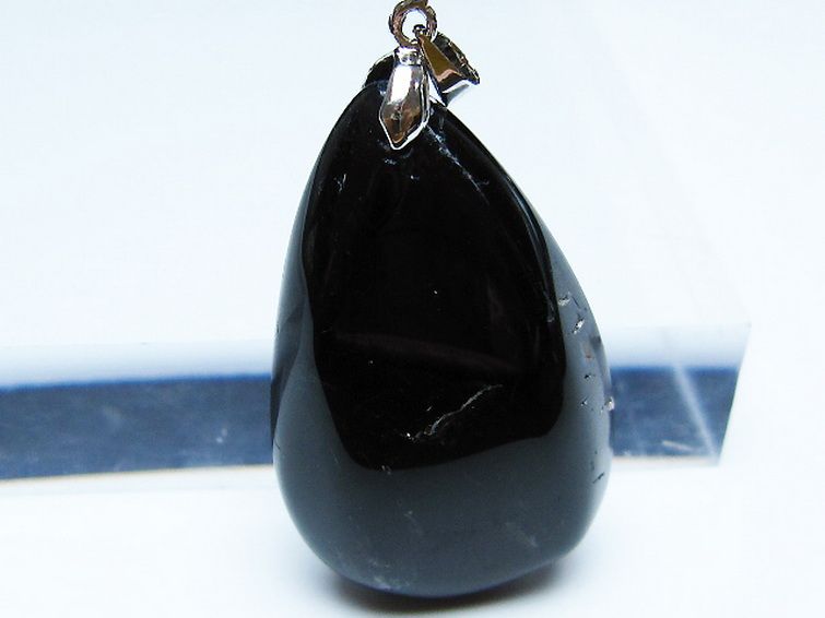モリオン 純天然 黒水晶 ペンダント [T359-1968] 2枚目