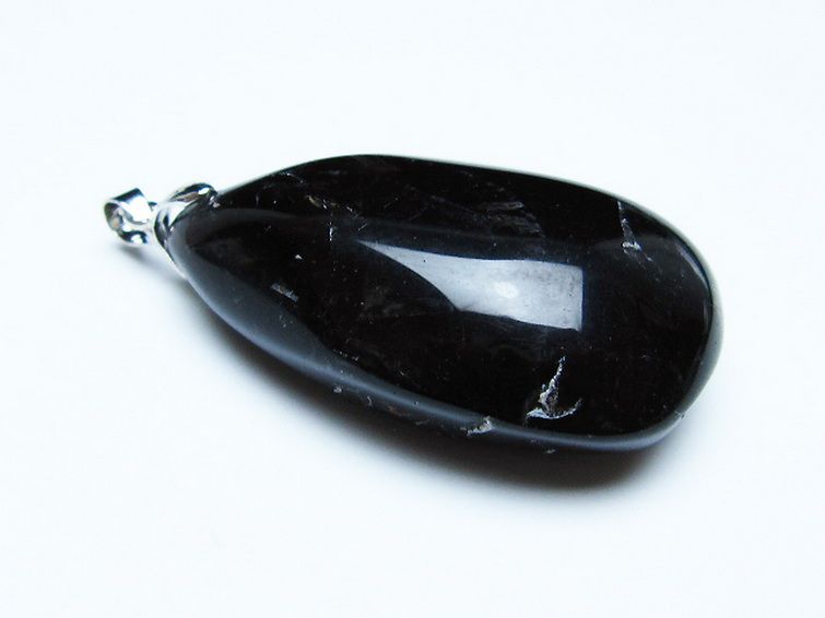 モリオン 純天然 黒水晶 ペンダント [T359-1968] 3枚目