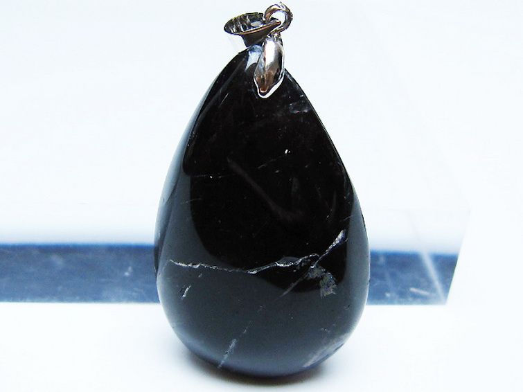 モリオン 純天然 黒水晶 ペンダント [t359-1970] 2枚目