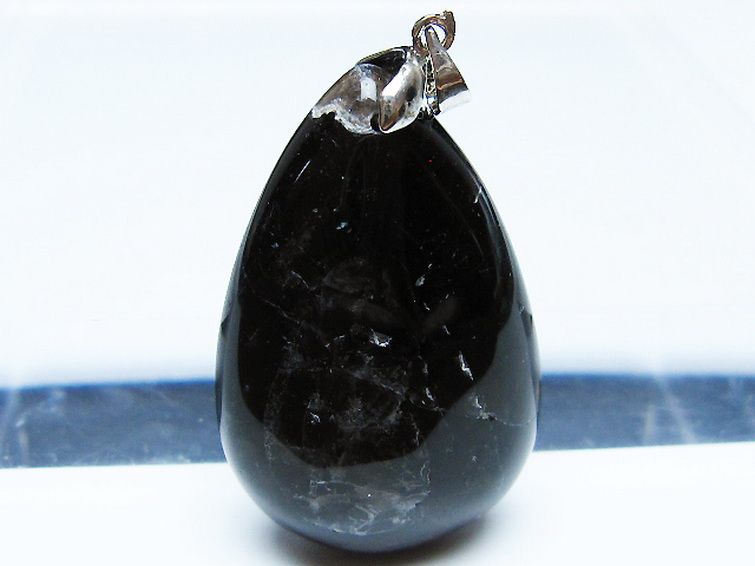 モリオン 純天然 黒水晶 ペンダント [T359-1971] 2枚目