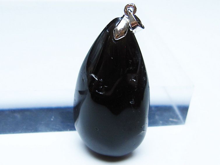 モリオン 純天然 黒水晶 ペンダント [T359-1973] 2枚目