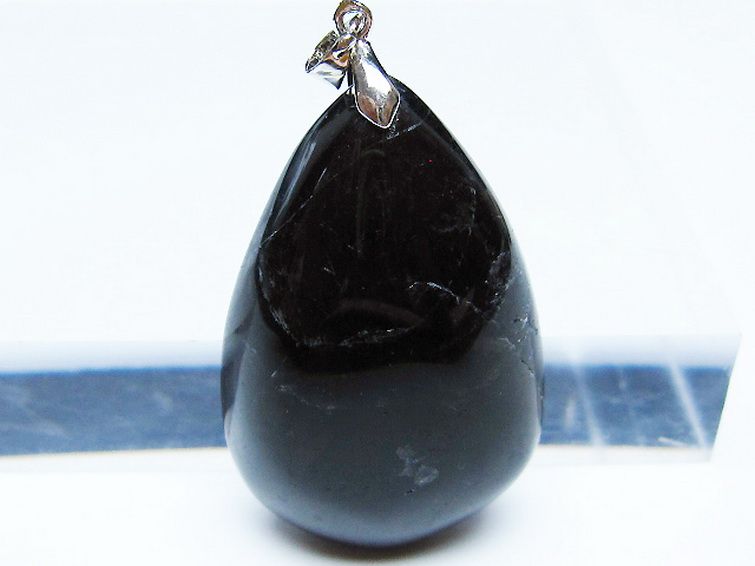モリオン 純天然 黒水晶 ペンダント [T359-1978] 2枚目