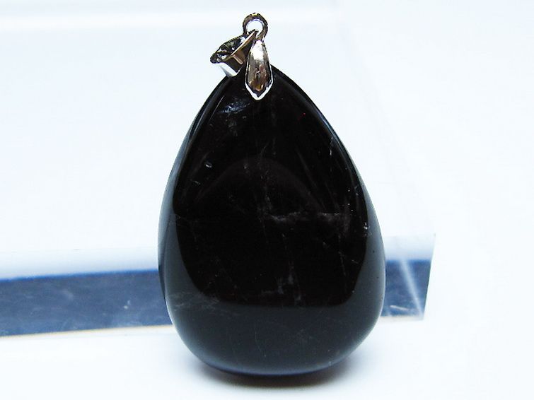 モリオン 純天然 黒水晶 ペンダント [T359-1994] 2枚目
