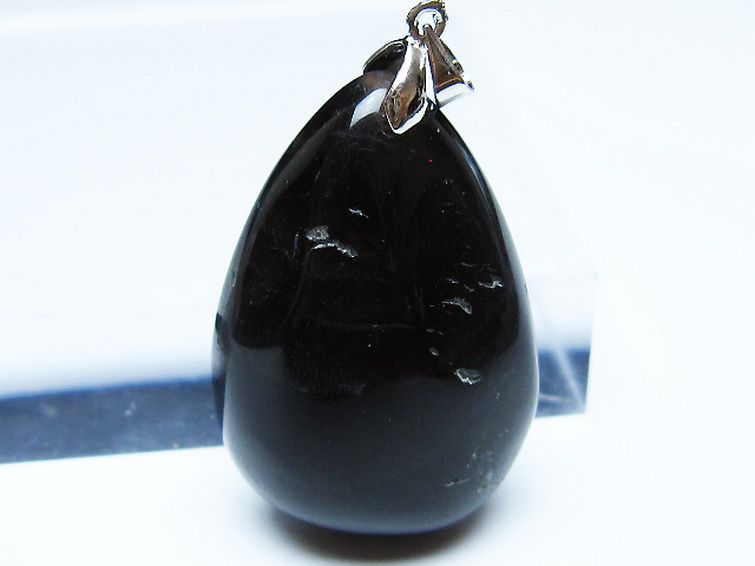 モリオン 純天然 黒水晶 ペンダント [t359-1997] 2枚目