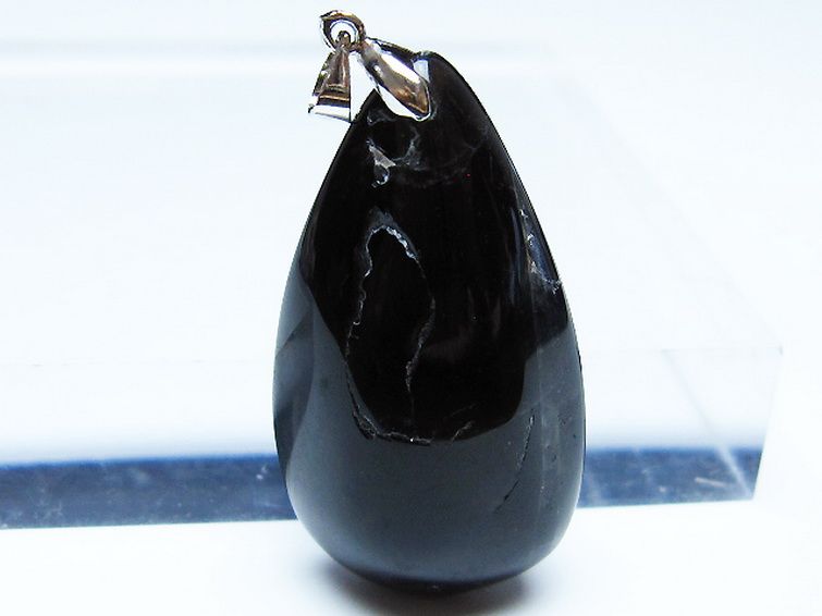 モリオン 純天然 黒水晶 ペンダント [T359-2001] 2枚目