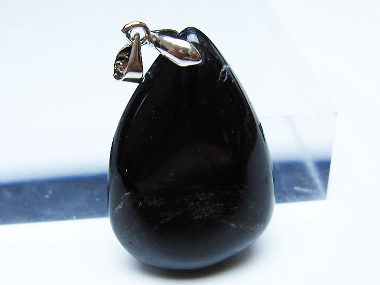 モリオン 純天然 黒水晶 ペンダント [t359-2029] 2枚目