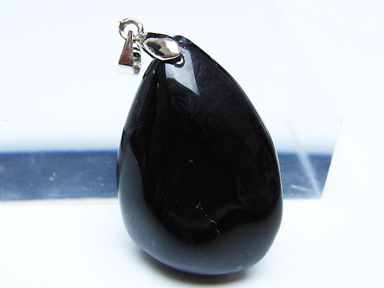 モリオン 純天然 黒水晶 ペンダント [T359-2031] 2枚目