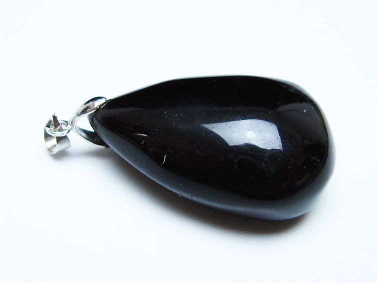 モリオン 純天然 黒水晶 ペンダント [t359-2038] 3枚目