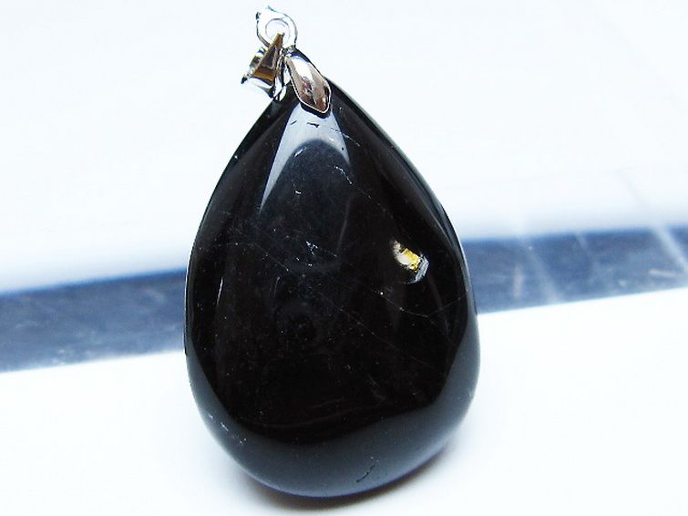 モリオン 純天然 黒水晶 ペンダント [t359-2043] 2枚目