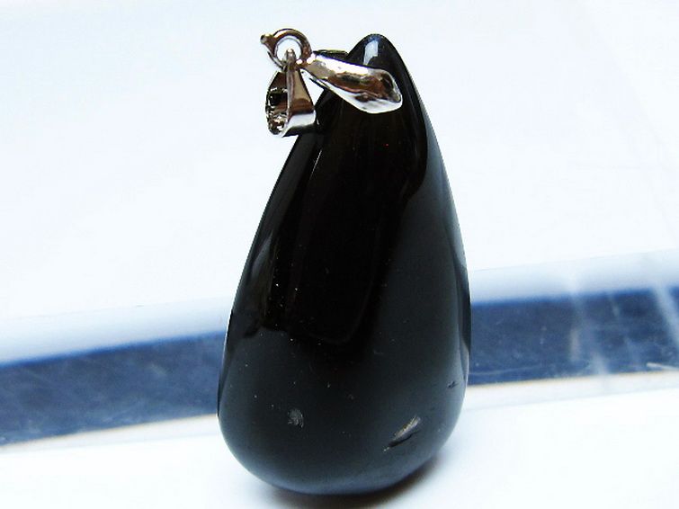 モリオン 純天然 黒水晶 ペンダント [T359-2050] 2枚目