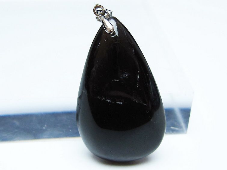 モリオン 純天然 黒水晶 ペンダント [t359-2051] 2枚目