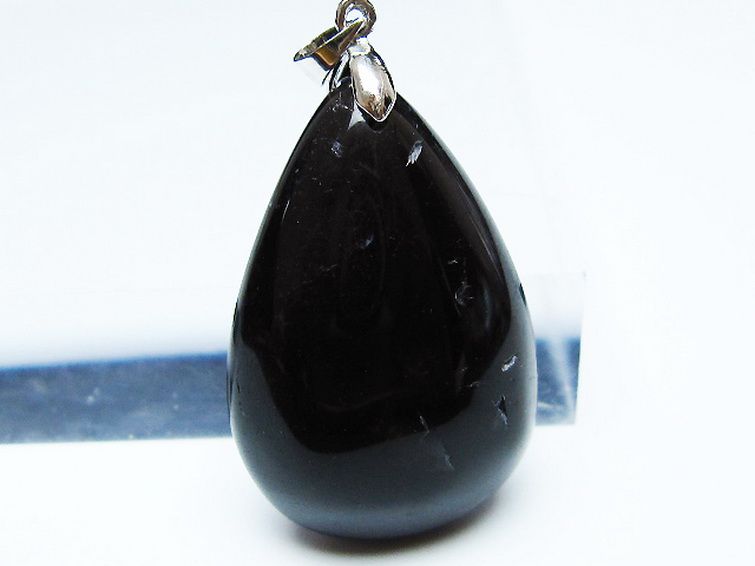 モリオン 純天然 黒水晶 ペンダント [T359-2052] 2枚目