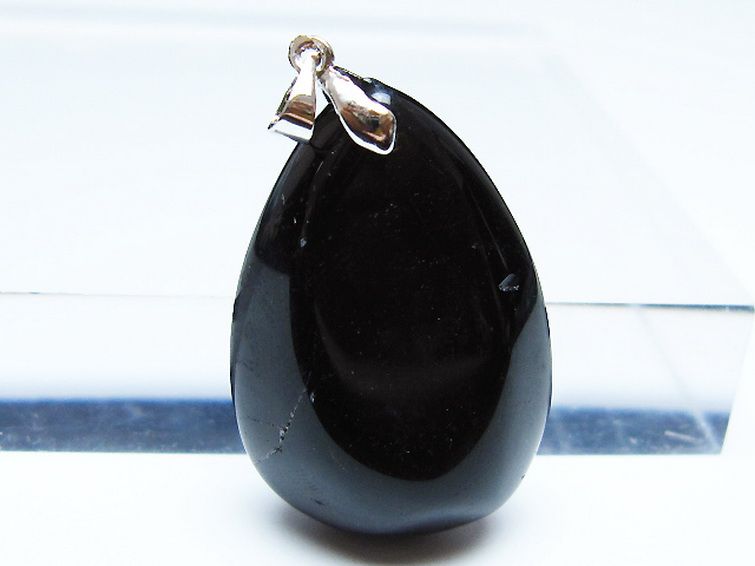 モリオン 純天然 黒水晶 ペンダント [t359-2059] 2枚目