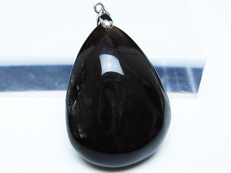 モリオン 純天然 黒水晶 ペンダント [t359-2064] 2枚目