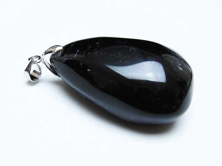 モリオン 純天然 黒水晶 ペンダント [T359-2066] 3枚目
