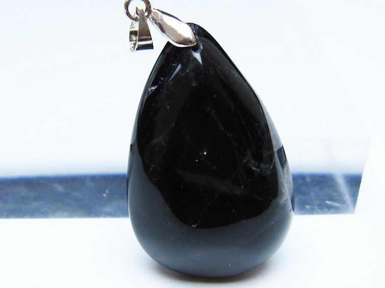 モリオン 純天然 黒水晶 ペンダント [t359-2071] 2枚目