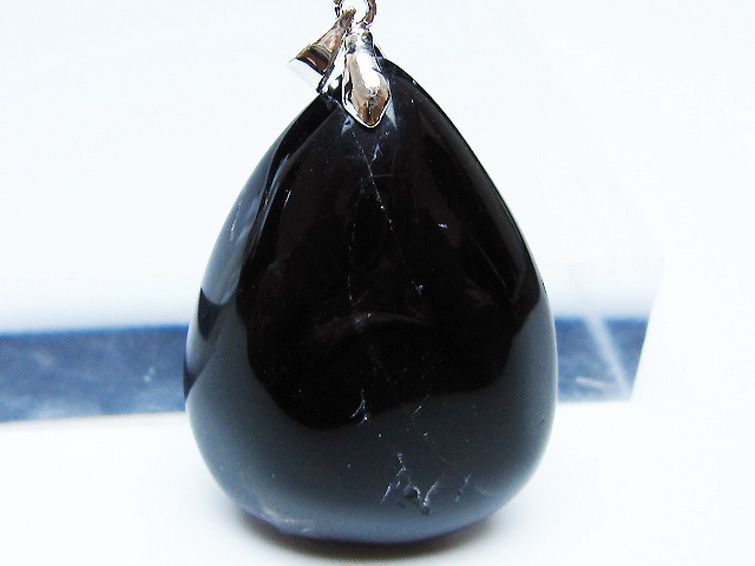 モリオン 純天然 黒水晶 ペンダント [T359-2072] 2枚目