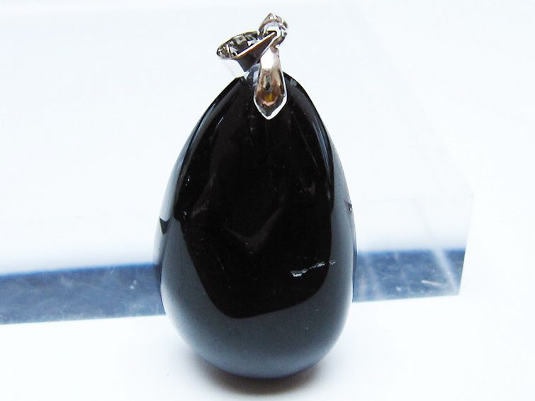 モリオン 純天然 黒水晶 ペンダント [T359-2075] 2枚目