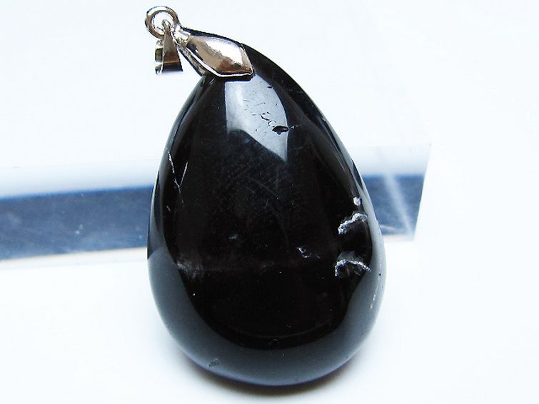 モリオン 純天然 黒水晶 ペンダント [T359-2078] 2枚目