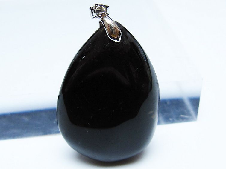 モリオン 純天然 黒水晶 ペンダント [t359-2079] 2枚目