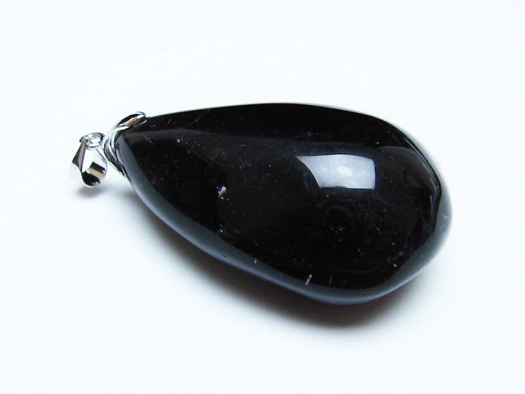 モリオン 純天然 黒水晶 ペンダント [T359-2082] 3枚目