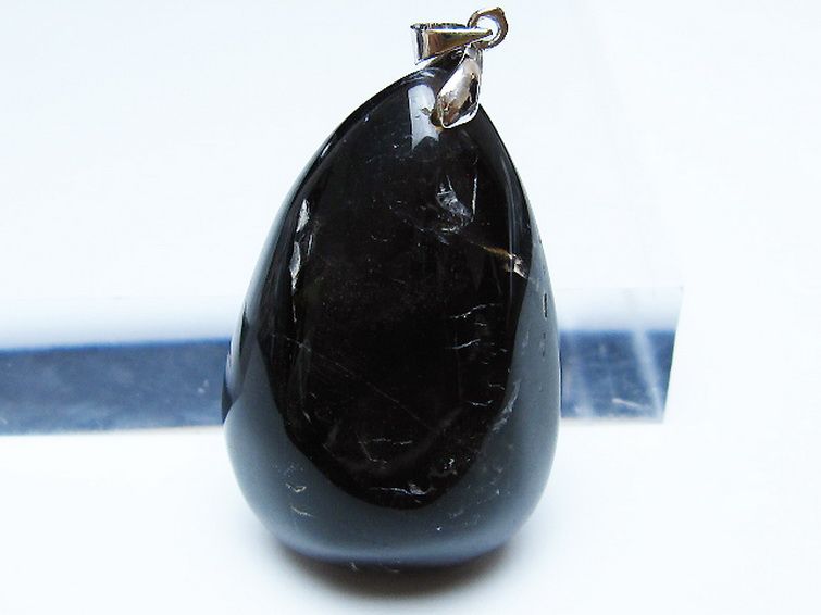 モリオン 純天然 黒水晶 ペンダント [T359-2091] 2枚目