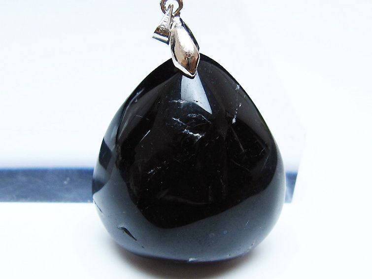 モリオン 純天然 黒水晶 ペンダント [T359-2099] 2枚目