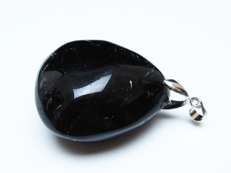 モリオン 純天然 黒水晶 ペンダント [T359-2099] 3枚目
