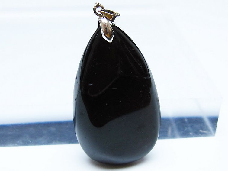 モリオン 純天然 黒水晶 ペンダント [t359-2103] 2枚目