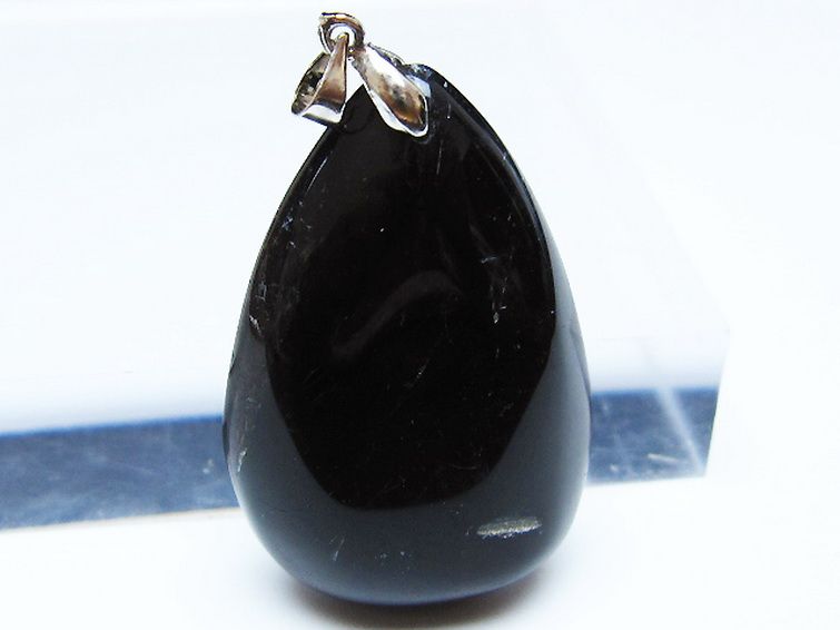 モリオン 純天然 黒水晶 ペンダント [T359-2107] 2枚目