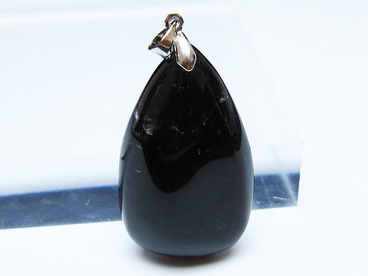 モリオン 純天然 黒水晶 ペンダント [T359-2110] 2枚目