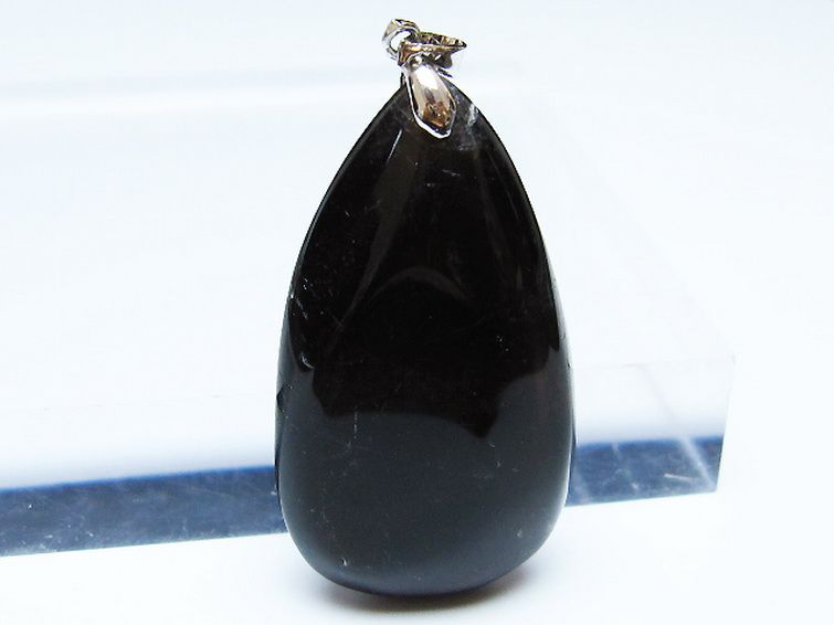 モリオン 純天然 黒水晶 ペンダント [T359-2112] 2枚目