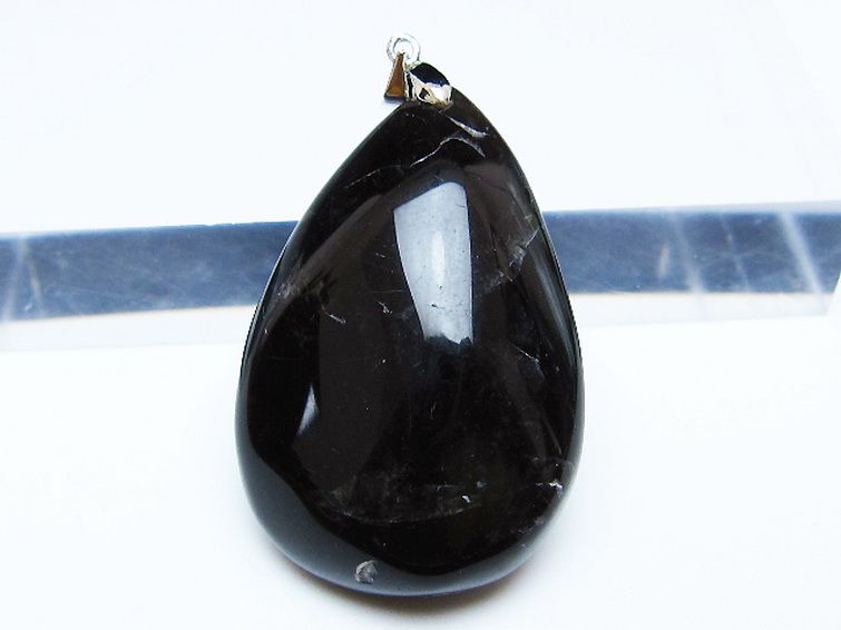 モリオン 純天然 黒水晶 ペンダント [t359-2122] 2枚目