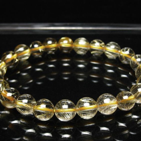 ルチルクォーツ バングル ゴールドタイチンルチル t107-4427 : 誠安